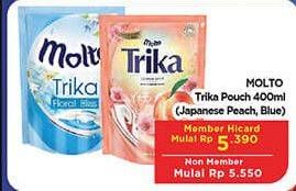 Promo Harga MOLTO Trika Floral Bliss, Japanese Peach 400 ml - Hypermart