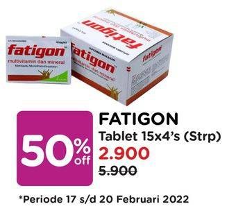 Promo Harga FATIGON Kapsul Vitamin 4 pcs - Watsons