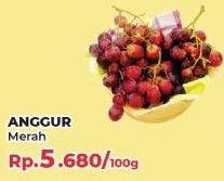 Promo Harga Anggur Merah per 100 gr - Yogya