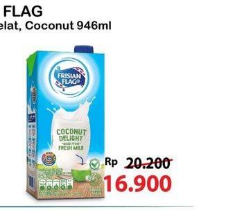 Promo Harga Frisian Flag Susu UHT Purefarm Coconut Delight 946 ml - Alfamart