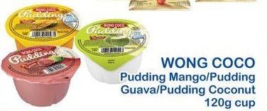 Promo Harga WONG COCO Pudding Coconut Flavour, Guava Puree, Mango Puree 120 gr - Indomaret