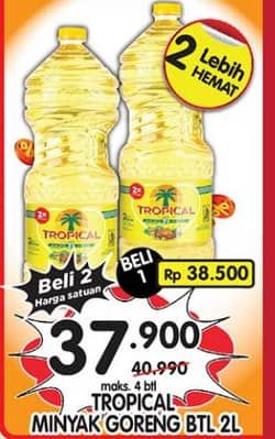Promo Harga Tropical Minyak Goreng 2000 ml - Superindo