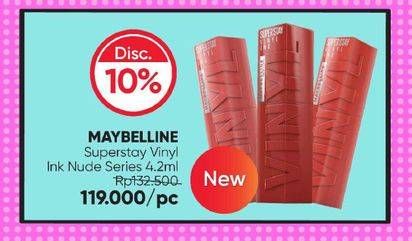 Promo Harga Maybelline Superstay Vinyl Ink  - Guardian