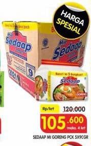 Promo Harga Sedaap Mie Goreng per 5 pcs 90 gr - Superindo