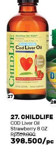 Promo Harga CHILD LIFE Pure Cod Liver Oil (DHA)  - Guardian