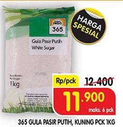 Promo Harga 365 Gula Pasir Kuning, Putih 1000 gr - Superindo