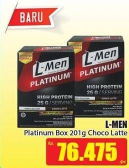 Promo Harga L-MEN Platinum Choco Latte 201 gr - Hari Hari