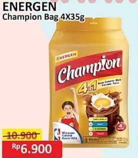 Promo Harga Energen Sereal Champion Cokelat per 4 sachet 35 gr - Alfamart