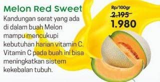 Promo Harga Melon Red Sweet per 100 gr - Superindo