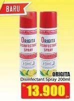 Promo Harga ORIGITA Disinfectant Spray 200 ml - Hari Hari