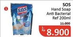Promo Harga SOS Hand Soap Anti Bacterial 200 ml - Alfamidi