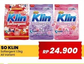 Promo Harga So Klin Softergent All Variants 1500 gr - Yogya