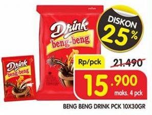 Promo Harga Beng-beng Drink 10 pcs - Superindo