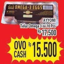Promo Harga Ayyomi Telur Omega 3 10 pcs - Hypermart