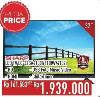 Promo Harga SHARP LC-32SA4100i | LED TV  - Hypermart