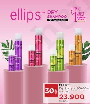 Promo Harga ELLIPS Dry Shampoo All Variants 50 ml - Watsons