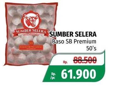 Promo Harga SUMBER SELERA Bakso Sapi SB Premium 50 pcs - Lotte Grosir