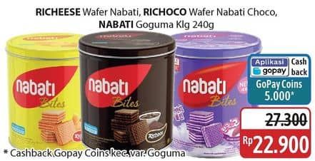 Promo Harga Nabati Bites Richeese, Richoco, Goguma 240 gr - Alfamidi