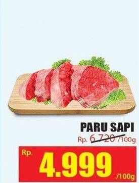 Promo Harga Paru Sapi per 100 gr - Hari Hari