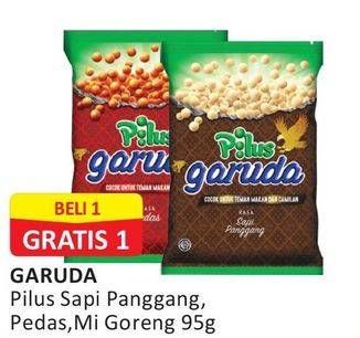 Promo Harga Garuda Snack Pilus Sapi Panggang, Pedas, Mie Goreng 95 gr - Alfamart