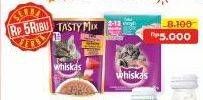 Promo Harga Whiskas Kitten Cat Food/Tasty Mix  - Alfamart