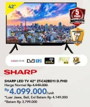 Promo Harga SHARP 2T-C42BD1i | LED TV 42"  - Carrefour