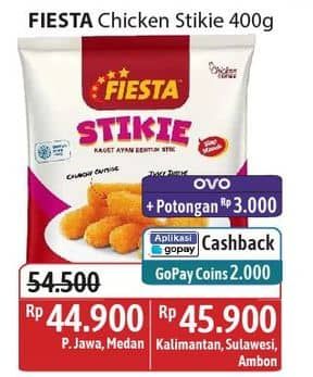 Promo Harga Fiesta Naget Stikie 400 gr - Alfamidi