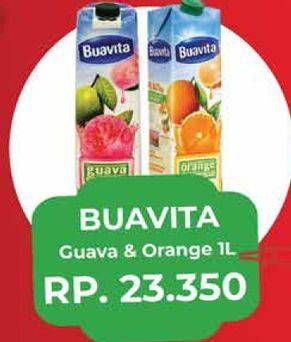 Promo Harga BUAVITA Fresh Juice Guava, Orange 1000 ml - Yogya