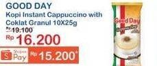 Promo Harga GOOD DAY Cappuccino per 10 sachet 25 gr - Indomaret