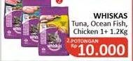 Promo Harga WHISKAS Makanan Kucing Tuna, Ocean Fish, Chicken 1200 gr - Alfamidi