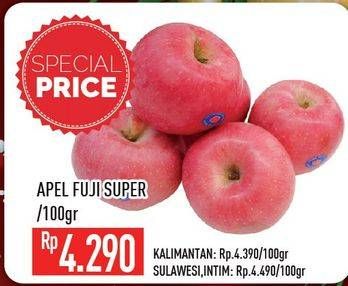 Promo Harga Apel Fuji Super per 100 gr - Hypermart