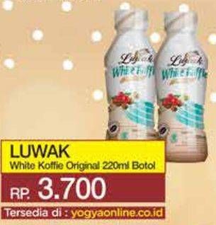 Promo Harga Luwak White Koffie Ready To Drink Original 220 ml - Yogya