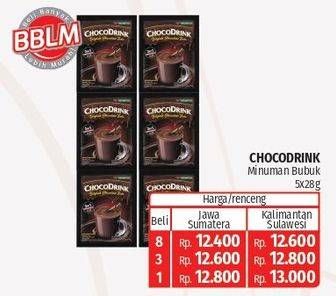 Promo Harga Choco Drink Belgian Chocolate Taste per 5 sachet 28 gr - Lotte Grosir