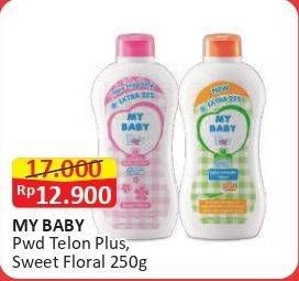 Promo Harga My Baby Baby Powder Telon Plus, Sweet Floral 250 gr - Alfamart