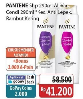 Promo Harga Pantene Shampoo/Conditioner  - Alfamidi