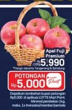 Promo Harga Apel Fuji Premium per 100 gr - LotteMart