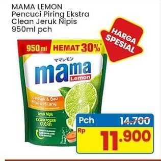 Promo Harga Mama Lemon Cairan Pencuci Piring Jeruk Nipis 950 ml - Indomaret