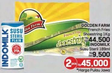 Promo Harga Golden Farm, Indomilk  - LotteMart