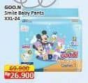 Promo Harga Goon Smile Baby Comfort Fit Pants XXL24 24 pcs - Alfamart