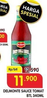 Promo Harga DEL MONTE Saus Tomat 340 ml - Superindo
