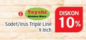 Promo Harga TOYAKI Sodet/Irus Triple Line 9"  - Lotte Grosir