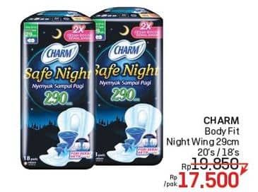 Promo Harga Charm Safe Night Wing 29cm 18 pcs - Lotte Grosir