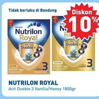 Promo Harga Nutrilon Royal 3 Susu Pertumbuhan Madu, Vanila 1800 gr - Hypermart