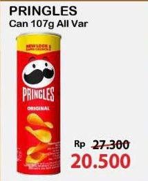 Promo Harga Pringles Potato Crisps All Variants 107 gr - Alfamart