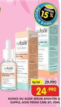 Promo Harga NUFACE Nu Glow Serum Acne Prone Care, Brighten Supple Skin 20 ml - Superindo