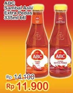 Promo Harga ABC Sambal Asli, Extra Pedas 335 ml - Indomaret
