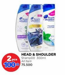 Promo Harga Head & Shoulders Shampoo All Variants 300 ml - Watsons