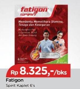 Promo Harga FATIGON Spirit Suplemen Penambah Tenaga 6 pcs - TIP TOP