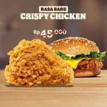 Promo Harga Burger King Blitz Chicken Cheeseburger + 1 Ayam Crispy  - Burger King