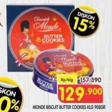 Promo Harga Monde Butter Cookies 908 gr - Superindo